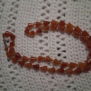 BEAD NECKLACE-18" BROWN-ISH